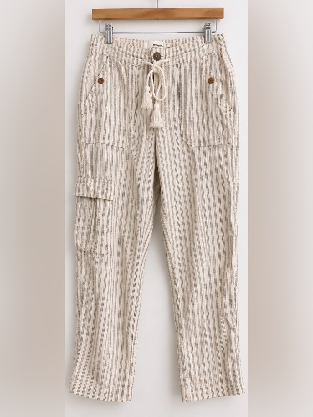Sonoma Goods for Life Striped Cargo Utility Pants Size 8
